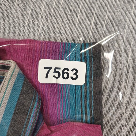 VINTAGE Wrangler Shirt Size XL 17.5x35 Pearl Snap Western Striped Long Sleeve - Picture 12 of 12